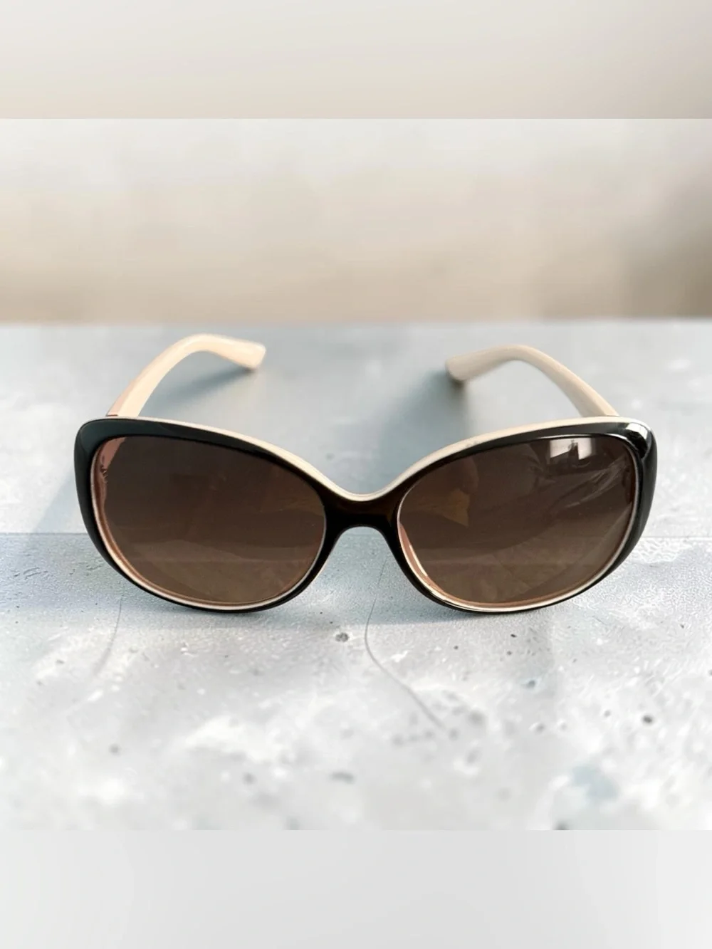 Ann Taylor Two-Tone Oversized Sunglasses